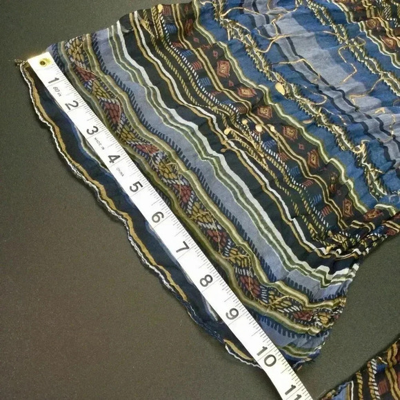 Vintage Women’s Sheer Printed Long Head Neck Shoulders Delicate Scarf Multicolor - Picture 4 of 7